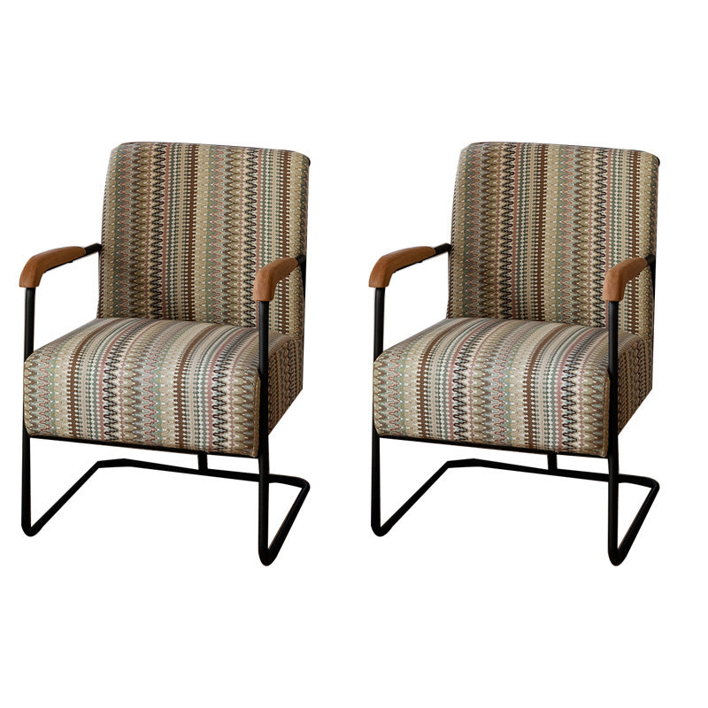 Arms Included Chair with wooden handrail 32.67" Wide Armchair for Living Room