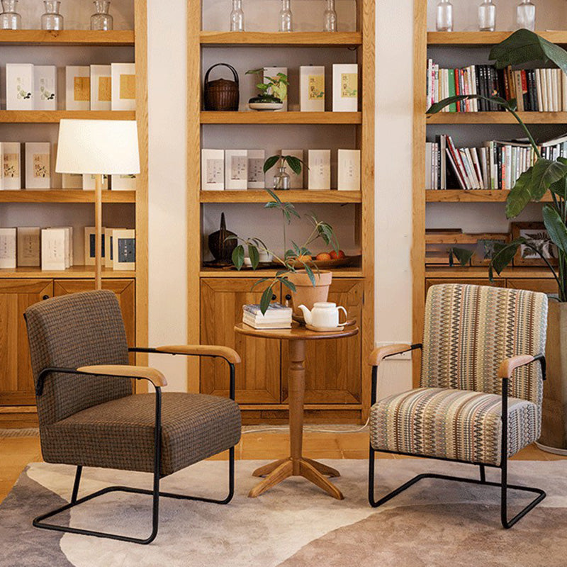 Arms Included Chair with wooden handrail 32.67" Wide Armchair for Living Room