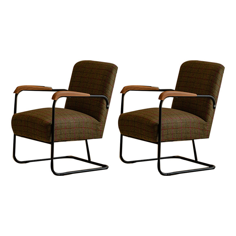 Arms Included Chair with wooden handrail 32.67" Wide Armchair for Living Room