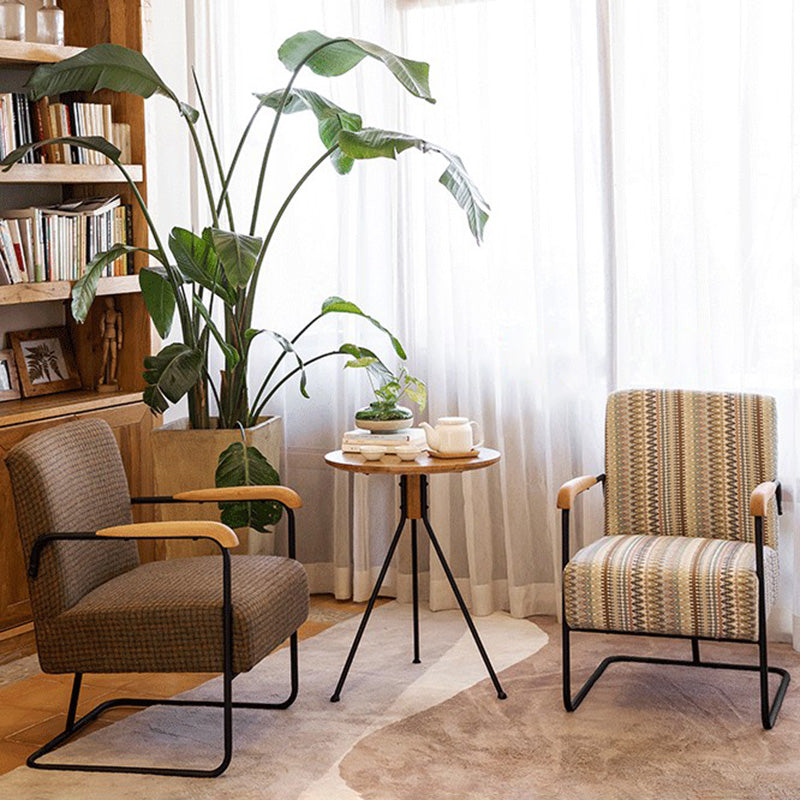 Arms Included Chair with wooden handrail 32.67" Wide Armchair for Living Room