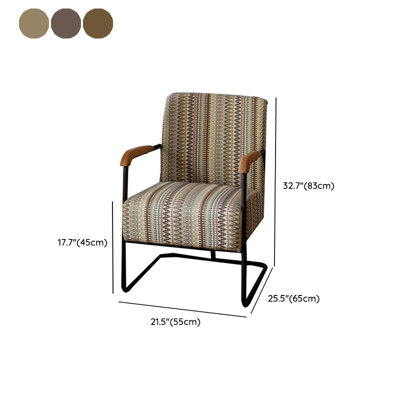 Arms Included Chair with wooden handrail 32.67" Wide Armchair for Living Room