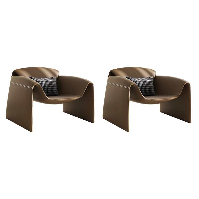 37.4" Wide Faux Leather Armchair Arms Included Chair for Living Room