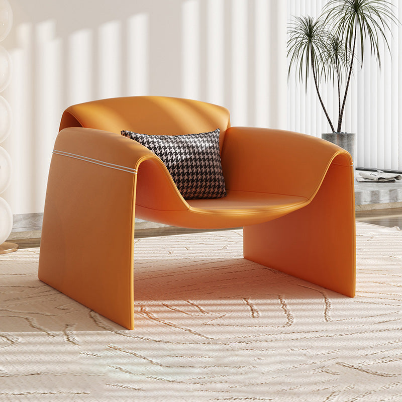 37.4" Wide Faux Leather Armchair Arms Included Chair for Living Room