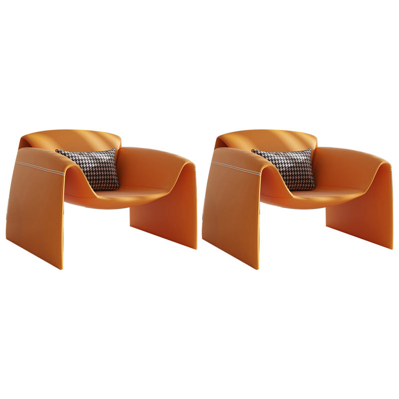 37.4" Wide Faux Leather Armchair Arms Included Chair for Living Room