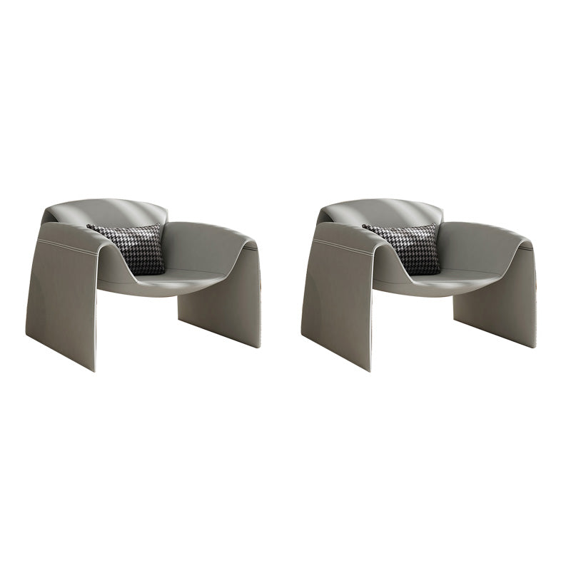 37.4" Wide Faux Leather Armchair Arms Included Chair for Living Room