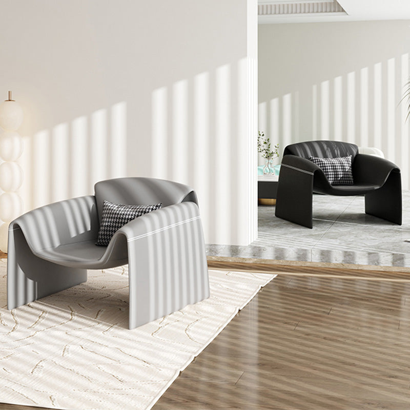 37.4" Wide Faux Leather Armchair Arms Included Chair for Living Room