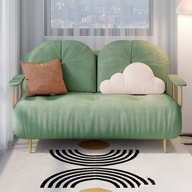 Luxurious Full/Queen Convertible Sofa Tufted Upholstery Sofa Bed