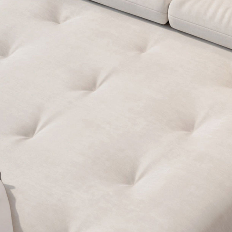 Tufted Glam Convertible Sofa Full/Queen-size Upholstered Loveseat with 2 Pillows