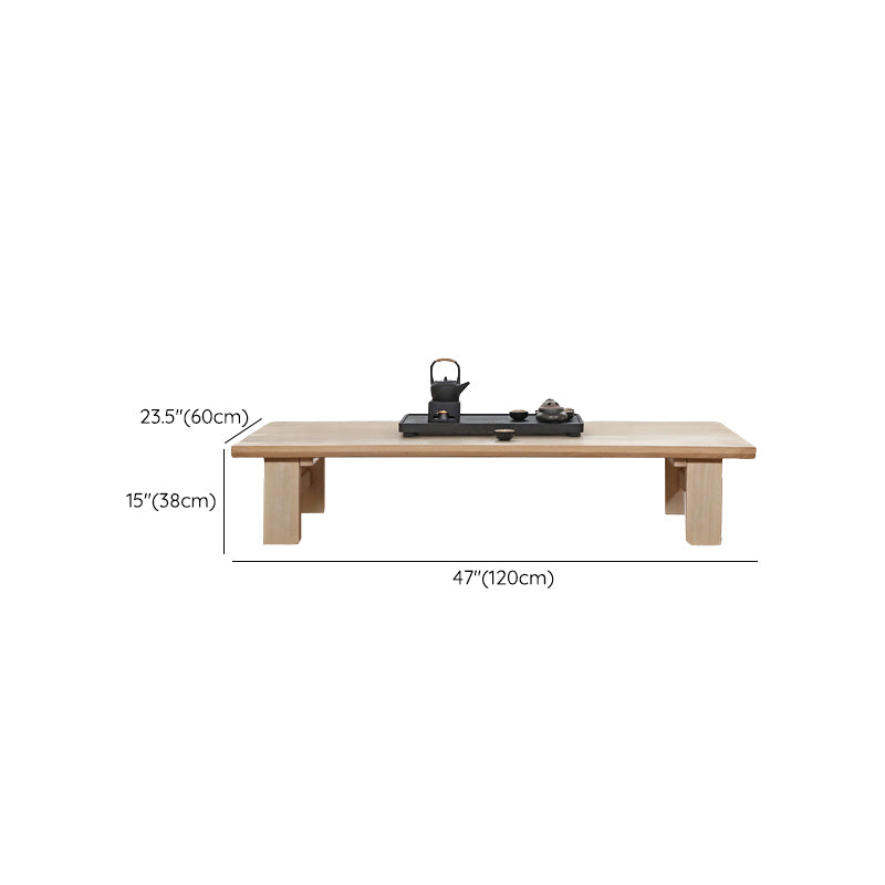 Rectangle Coffee Table Solid Wood Modern Single Coffee Table