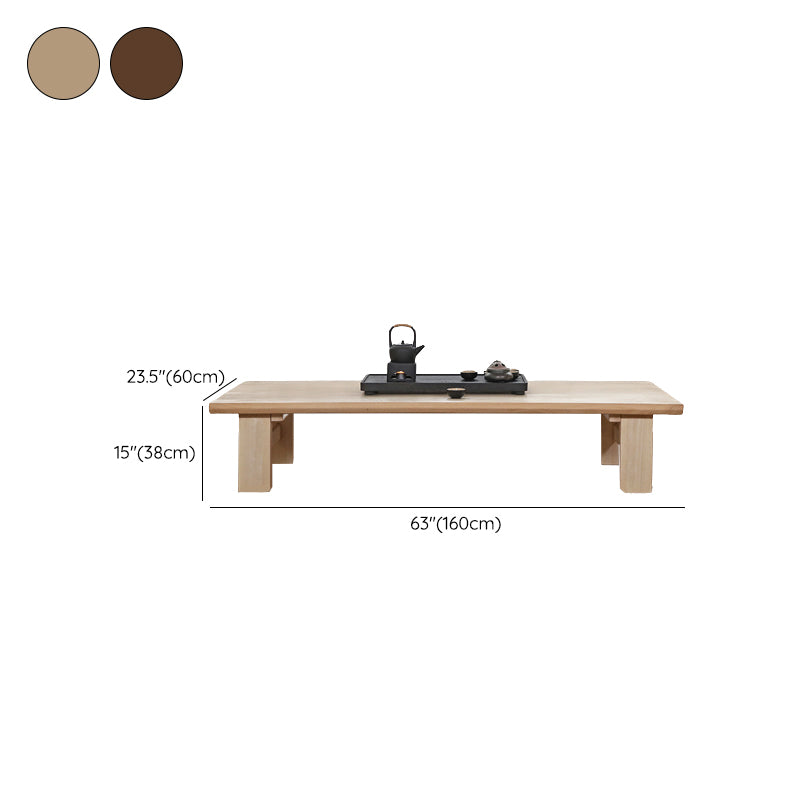 Rectangle Coffee Table Solid Wood Modern Single Coffee Table