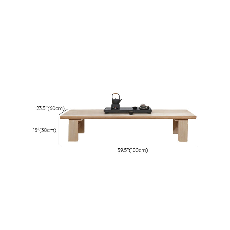 Rectangle Coffee Table Solid Wood Modern Single Coffee Table