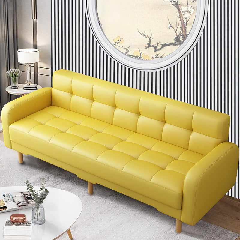 Industrial Living Room Settee Square Arm Biscuit Back Seating