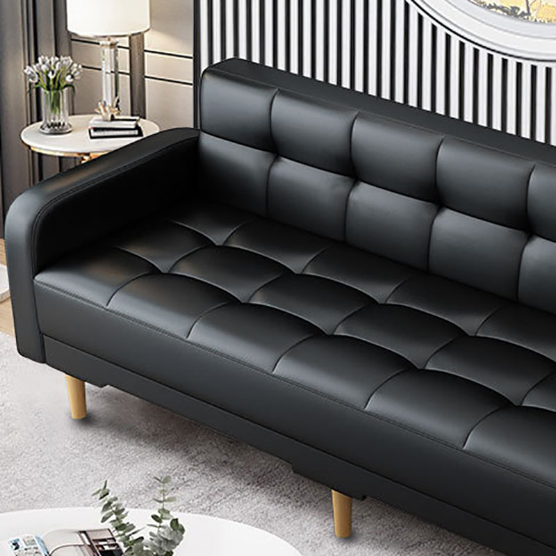 Industrial Living Room Settee Square Arm Biscuit Back Seating