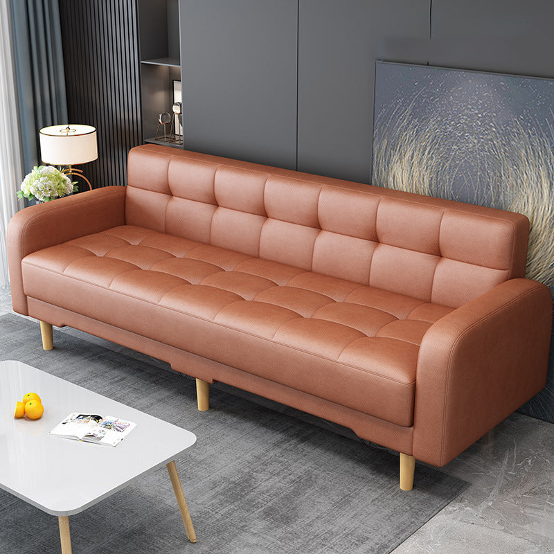 Industrial Living Room Settee Square Arm Biscuit Back Seating