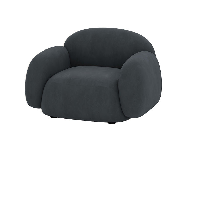 Contemporary Cushions Rolled Arm Living Room Stationary Settee
