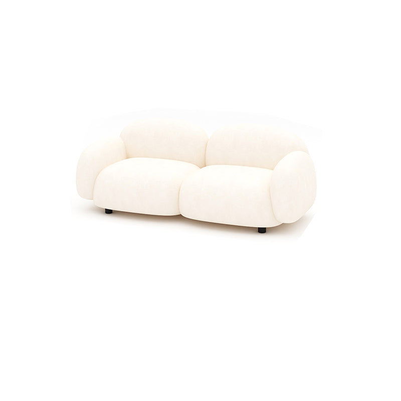 Contemporary Cushions Rolled Arm Living Room Stationary Settee