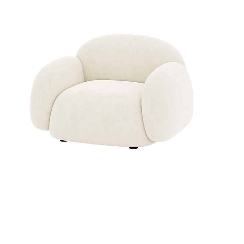 Contemporary Cushions Rolled Arm Living Room Stationary Settee