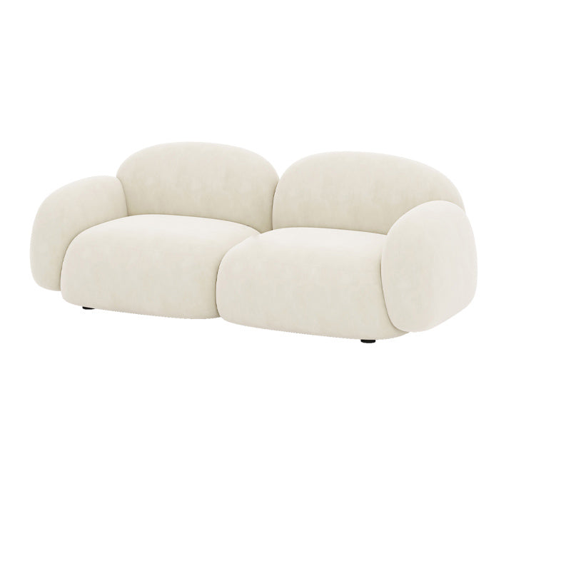Contemporary Cushions Rolled Arm Living Room Stationary Settee
