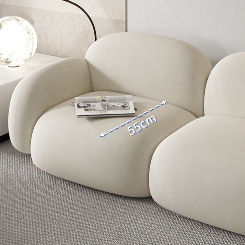 Contemporary Cushions Rolled Arm Living Room Stationary Settee