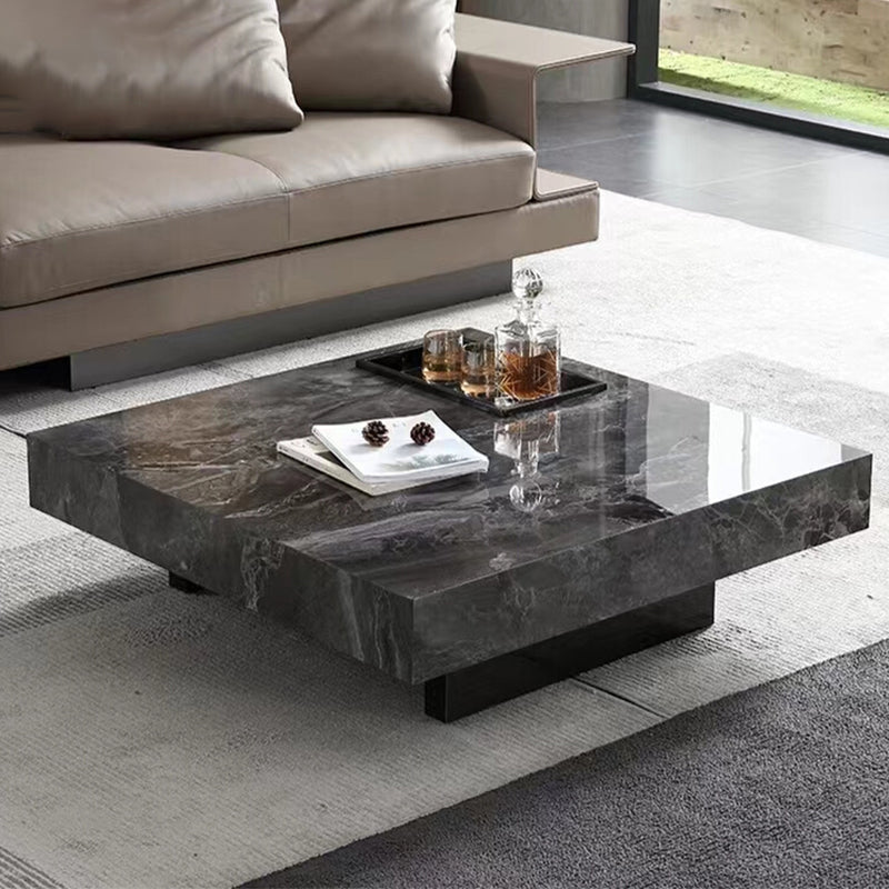No Distressing Coffee Table Pedestal Marble Square Cocktail Table