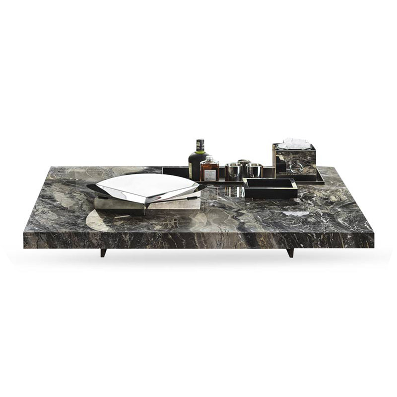 No Distressing Coffee Table Pedestal Marble Square Cocktail Table