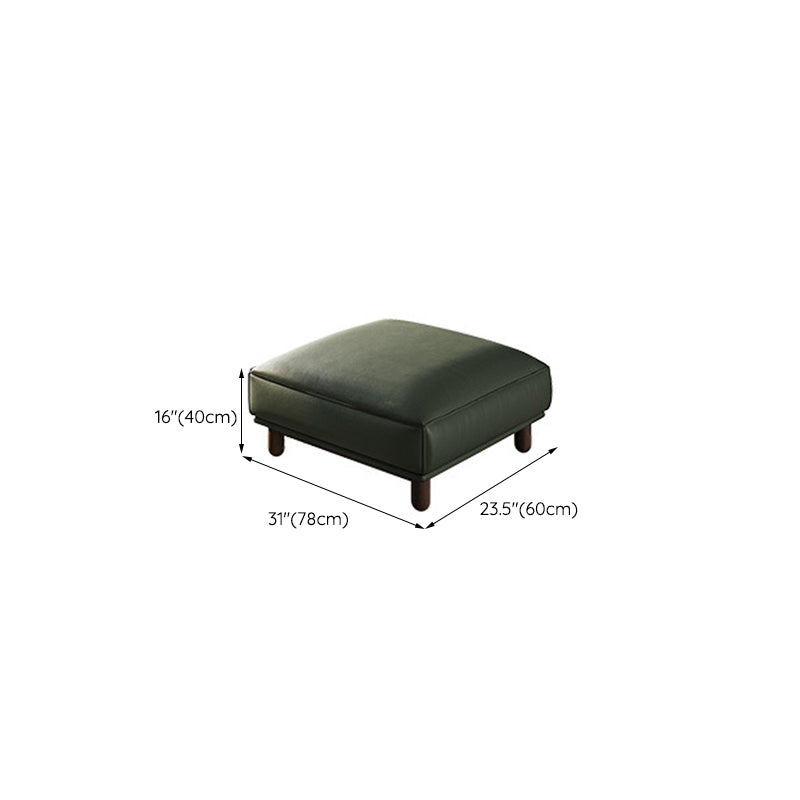 Vintage Forest Green Cushions Square Arm Living Room Seating
