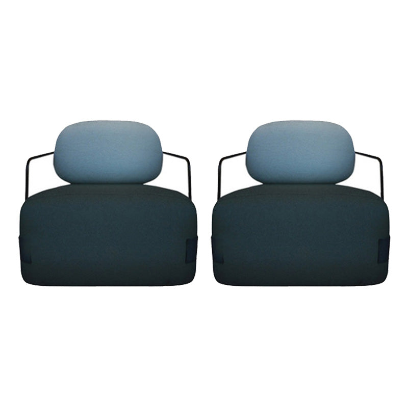 Modern Living Room Cushion Back Arms Included Fabric Arm Chair