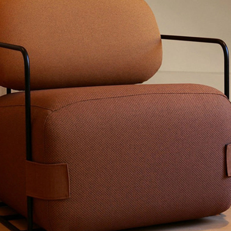 Modern Living Room Cushion Back Arms Included Fabric Arm Chair