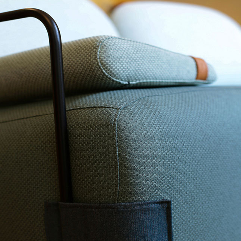 Modern Living Room Cushion Back Arms Included Fabric Arm Chair