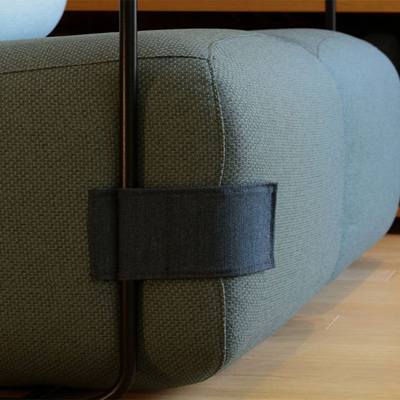 Modern Living Room Cushion Back Arms Included Fabric Arm Chair