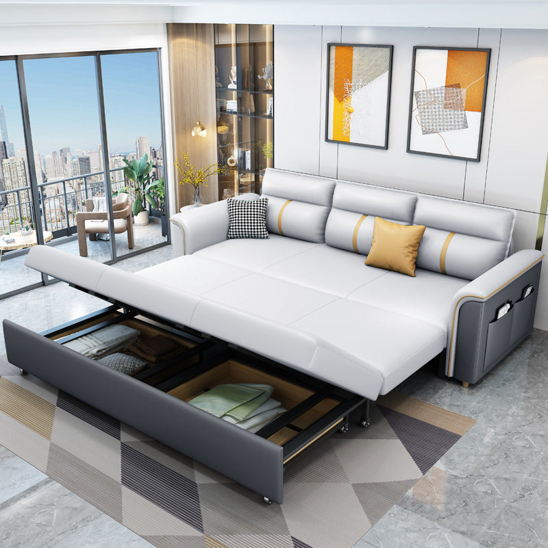 31"W Contemporary Sofa Bed Cushion Back Sleeper Sofa with Storage