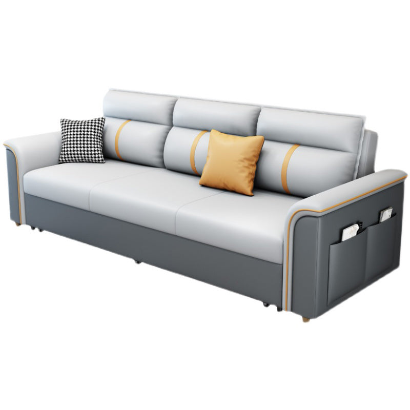 31"W Contemporary Sofa Bed Cushion Back Sleeper Sofa with Storage