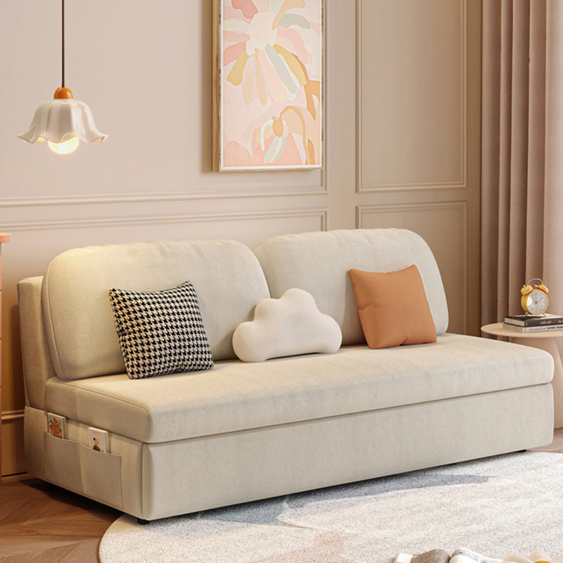 32" Wide Scandinavian Sofa Bed White Pillow Included Sleeper Sofa