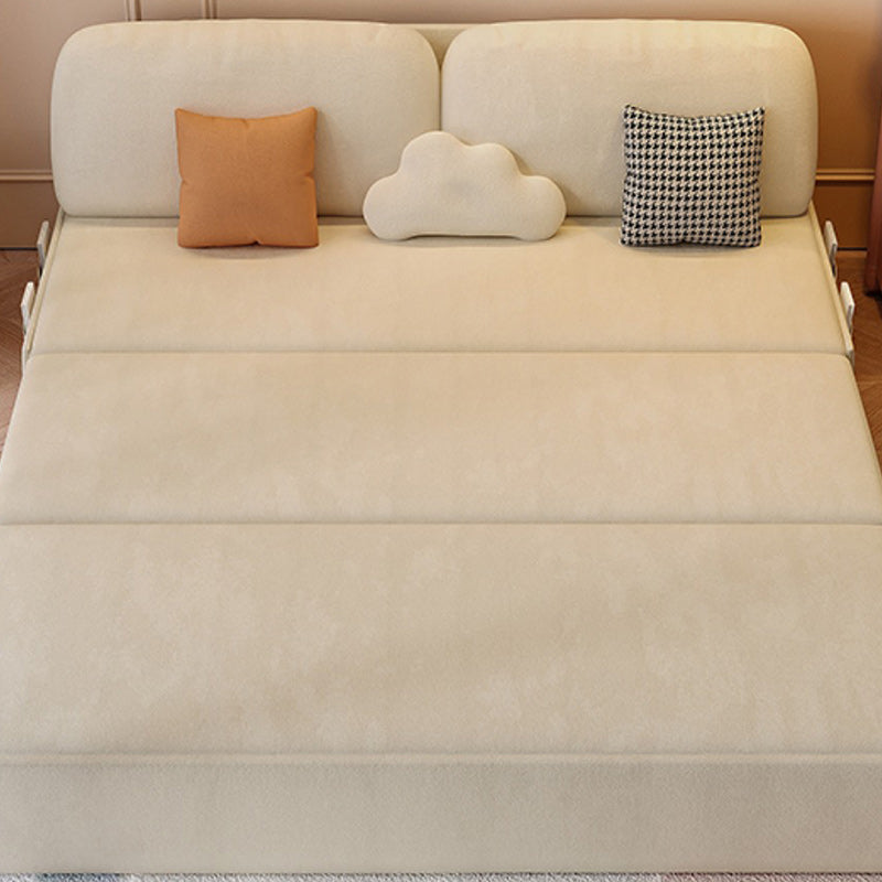 32" Wide Scandinavian Sofa Bed White Pillow Included Sleeper Sofa