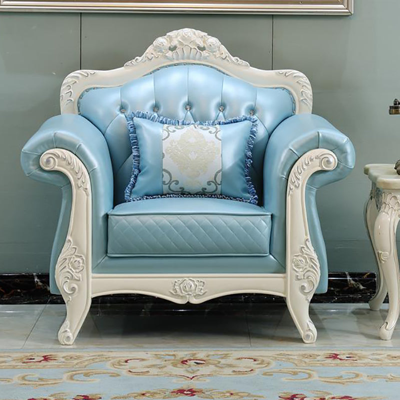 37" High Sofa Rolled Arm Sofa with Tufted Split-Back for Living Room