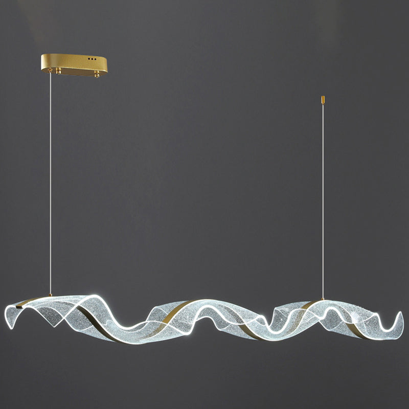 Nordic Island Lighting Fixture Acrylic LED Pendant Light for Dining Room