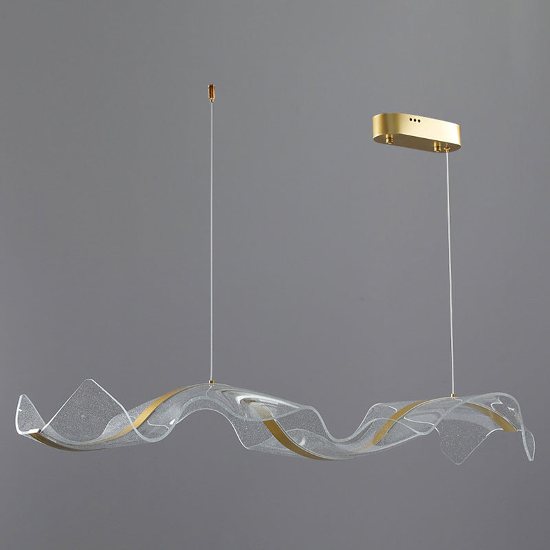 Nordic Island Lighting Fixture Acrylic LED Pendant Light for Dining Room