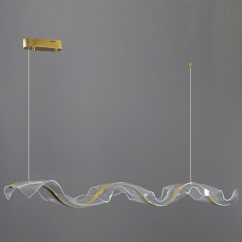 Nordic Island Lighting Fixture Acrylic LED Pendant Light for Dining Room