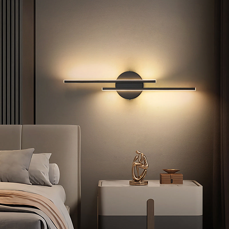 Modern Geometric Wall Mount Lamp Metal 2 Lights Wall Light Fixture