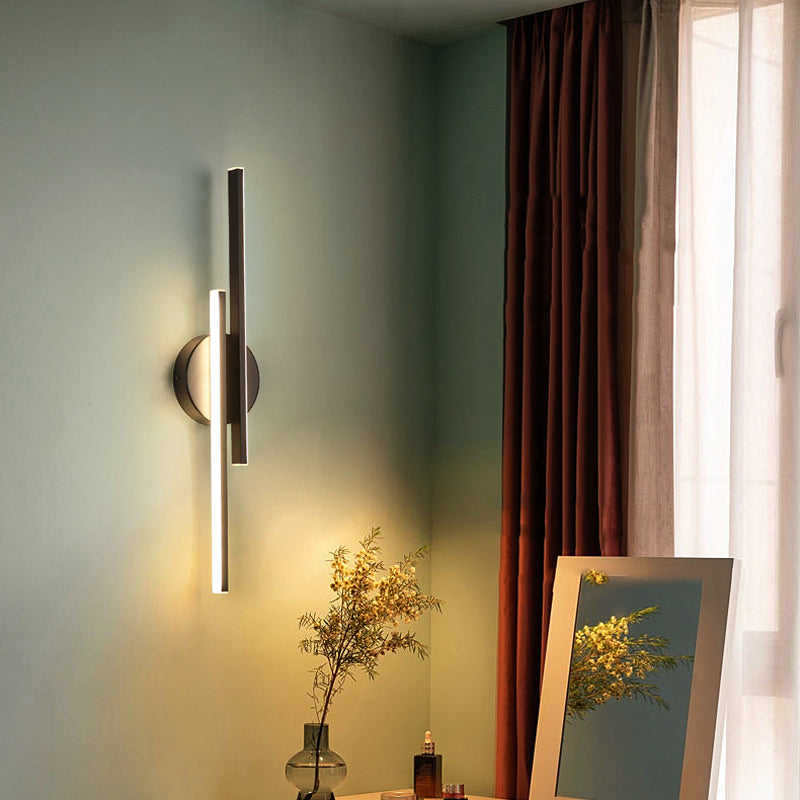 Modern Geometric Wall Mount Lamp Metal 2 Lights Wall Light Fixture