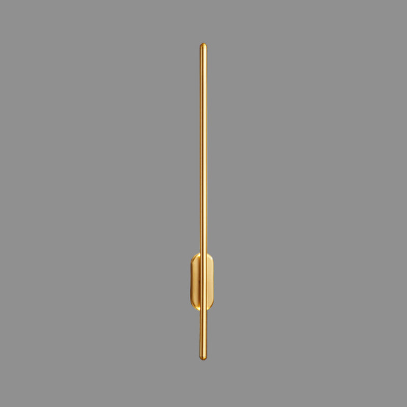 Minimalist LED Wall Lamp Thin-Line Copper Sconce Lighting for Bedroom