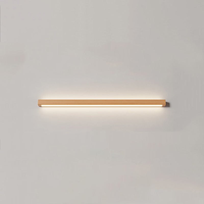 Wooden LED Wall Light Fixture Minimalist Wall Light Sconce for Bedroom