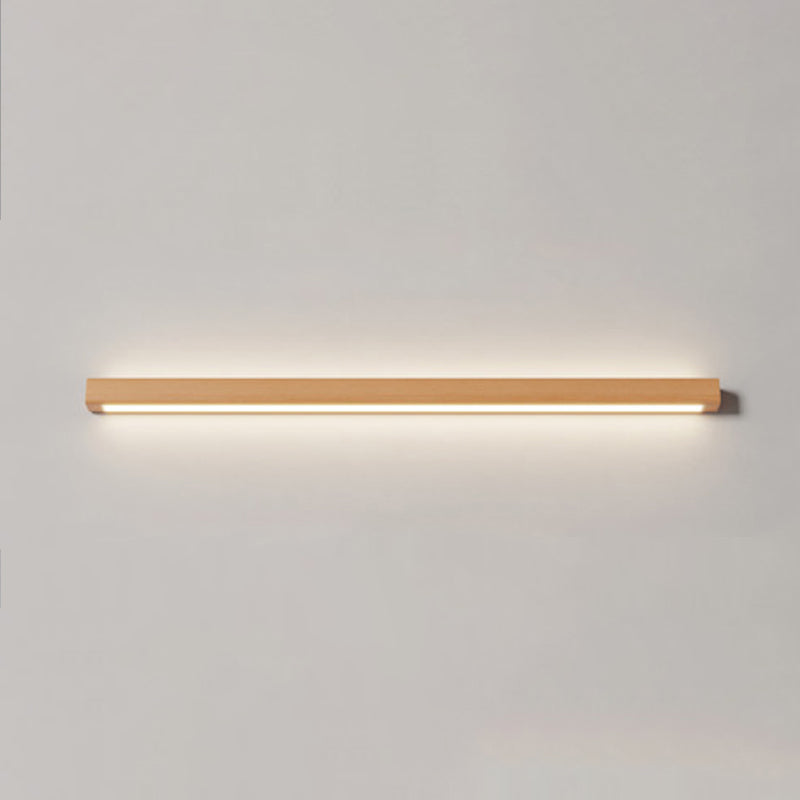 Wooden LED Wall Light Fixture Minimalist Wall Light Sconce for Bedroom