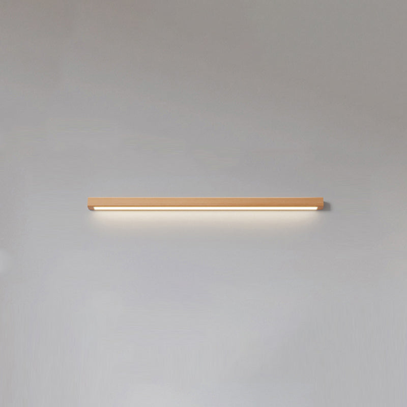 Wooden LED Wall Light Fixture Minimalist Wall Light Sconce for Bedroom