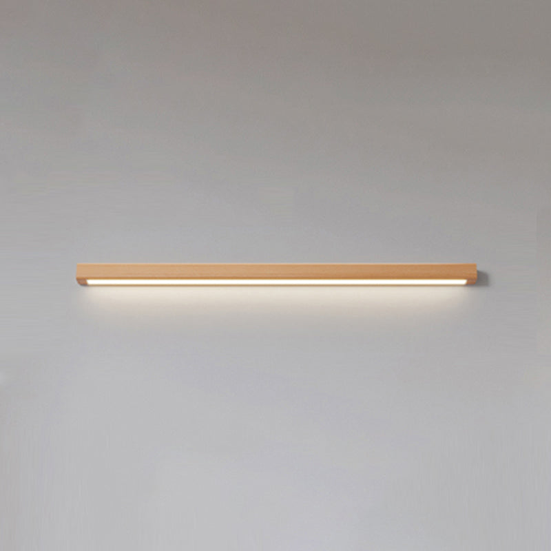 Wooden LED Wall Light Fixture Minimalist Wall Light Sconce for Bedroom