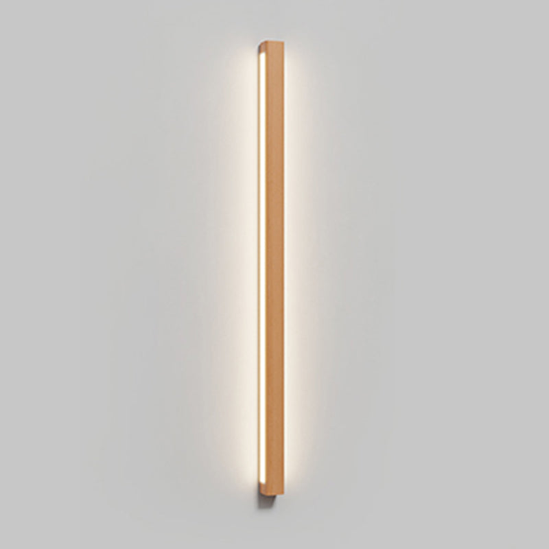 Wooden LED Wall Light Fixture Minimalist Wall Light Sconce for Bedroom