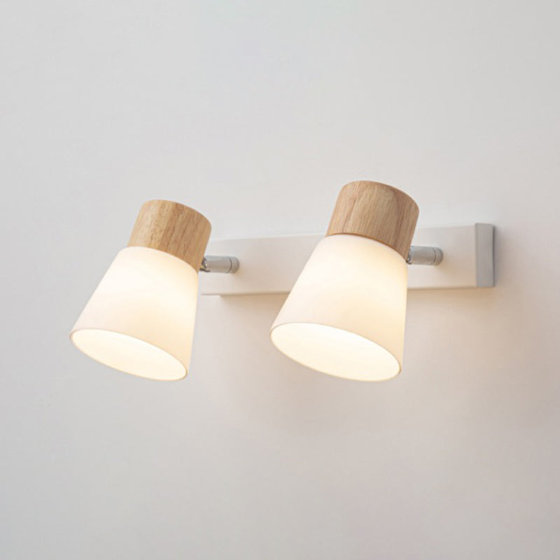 Nordic Wooden Wall Light Fixture Minimalist Wall Light Sconce for Bedroom