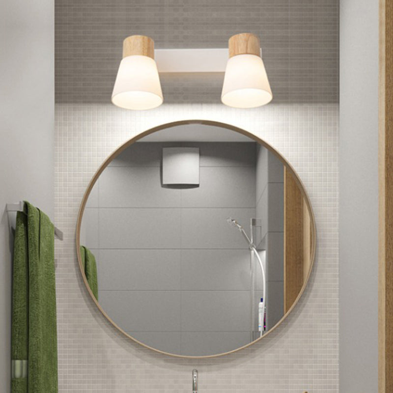 Nordic Wooden Wall Light Fixture Minimalist Wall Light Sconce for Bedroom