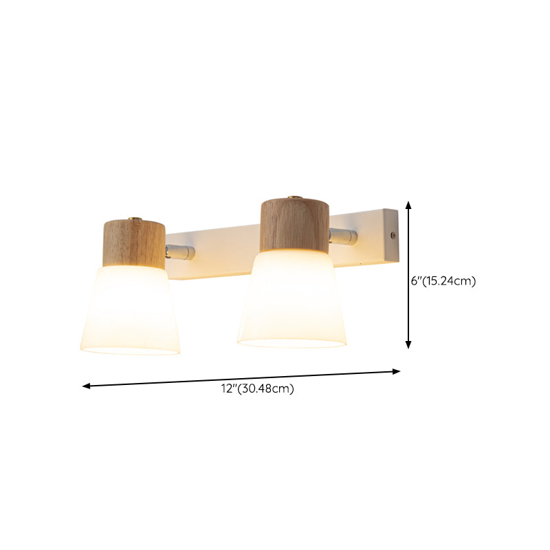 Nordic Wooden Wall Light Fixture Minimalist Wall Light Sconce for Bedroom