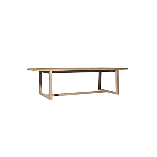 Farmhouse Dining Table Outdoor Solid Wood Unfinished Dining Table